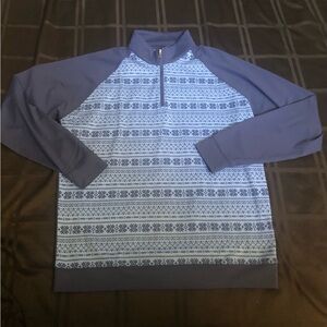 Holderness & Bourne Pullover Dry Luxe Performance Tailored Fit Navy Medium